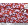 thumbnail image 2 of Soimoi Poly Georgette Fabric Leaves & Buttercup Floral Print Fabric by the Yard 42 Inch Wide, 2 of 3