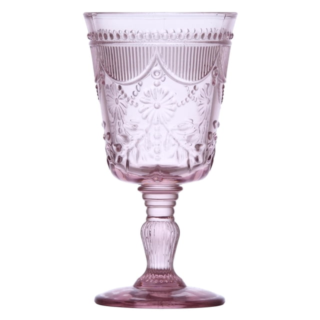 Copa de Vidrio Globet Debutante Fortessa Color Rosa 10 Oz Paquete 6 pzas