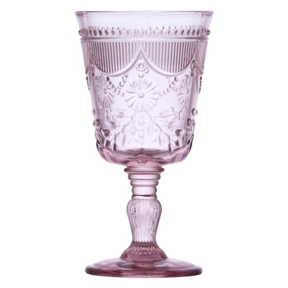 Copa de Vidrio Globet Debutante Fortessa Color Rosa 10 Oz Paquete 6 pzas