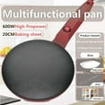 thumbnail image 2 of Non-Stick Pancake and Crepe Maker with Even Heating Technology for Delicious Breakfast - Easy to Clean, Compact for Home Kitchen Use Red, 2 of 3