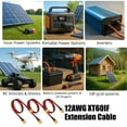thumbnail image 2 of XT60 Connectors Extension Wire 12AWG Cable Wire for Energy Storage Systems, 2 of 18