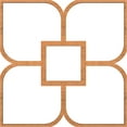 thumbnail image 2 of 78 3/4"W x 78 3/4"H x 3/8"T King Size Olivia Decorative Fretwork Wood Ceiling Panels, Cherry, 2 of 10