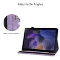 thumbnail image 3 of Allytech Galaxy Tab A8 10.5" Case X200, PU Leather Pretty Butterfly Embossed Cards Slots Pen Holder Shockproof Auto Sleep Wake Case Cover for Samsung Galaxy Tab A8 10.5" X200 X205 X207 - Purple, 3 of 6