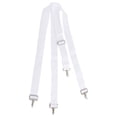 thumbnail image 4 of Nylon Drums Sling, 4 Hook X Shape Non Slip White Snare Drum Strap  For Replacing For Stage Performance, 4 of 8
