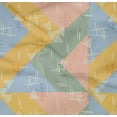thumbnail image 4 of oneOone Organic Cotton Poplin Twill Fabric Line|Chevron & Triangle Geometric Print Fabric By The Yard 42 Inches Wide, 4 of 4