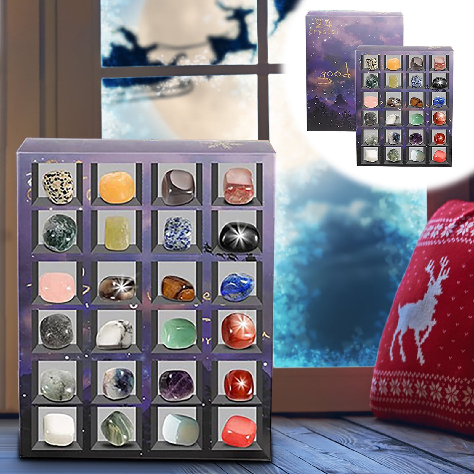 Calendar 2024 Christmas Advent Calendar 24 Natural Crystal