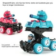 thumbnail image 5 of Zhaomeidaxi Launchable Tank Toy Multicolor Collision Deformation Six-wheel Inertial Off-road Vehicle Toy Gift Children's Toy Plastic Realistic Cartoon tank3 Light Blue 1Pcs, 5 of 9