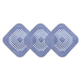 thumbnail image 1 of Uxcell 3packs Shower Drain Hair Catcher Round and Convex Drain Strainer for Shower, Purple, 1 of 5