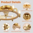 thumbnail image 6 of Parrot Uncle 20-Inch Modern Ceiling Fan with Light and Remote, Gold, 6 of 13
