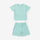 thumbnail image 1 of PatPat Conjunto de camisetas de algodón de color sólido y shorts para niños y niñas pequeños (2 piezas), 1 of 3