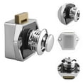 thumbnail image 3 of MasteelfCA 1pc Useful Button Lock Cabinet Door Handle Lock RV Handle Lock Accessory, 3 of 7