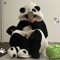 thumbnail image 3 of Cute Cartoon Sleepwear Women Flannel Robe Panda Bat Dinosaur Cosplay Kimono Bathrobe Soft Nightgown Loose Nightwear Home Clothes, 3 of 7