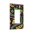 thumbnail image 2 of Kll Mardi Gras3 Wall Plate,Gloss Finish,Standard Size 1 - 5" X 3", Polycarbonate Thermoplastic,Electric Receptacle Plug Covers, 2 of 8
