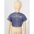thumbnail image 4 of CHICTRY Kids Girls Metallic Sequins Jazz Dance T-Shirt Hip-Hop Dance Tops, 4 of 7