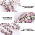 thumbnail image 6 of 4.5m Rose Lace Trim Hair Decoration Floral Ribbon DIY Wedding Appliques for Sewing Craft (Pink), 6 of 6
