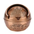 thumbnail image 1 of Portable Travel Car Ashtray Round Ball Stamped Pattern Gift Home Decoration (#02), 1 of 4