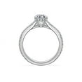 thumbnail image 6 of 0.70 Carat Excellent Pear Cut Natural Diamond Solitaire with Accents Beautiful Ring for Women in Solid 14K White Gold Size 11.5, 6 of 8