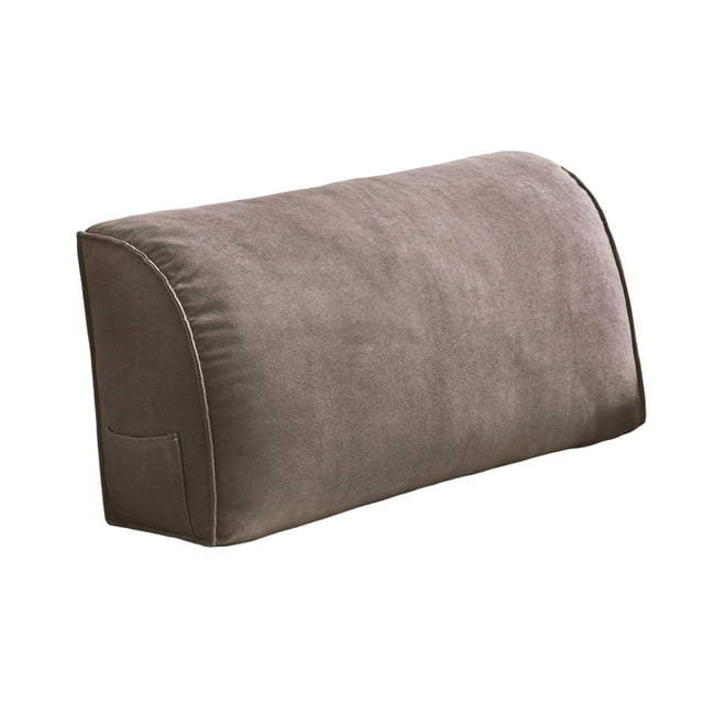 Coussin de Soutien Dorsal Design Triangle Polyvalent pour Canapé Lit et Confort de Lecture avec Housse Amovible
