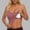 Pink, variant on Padded Sleeveless Tank Top for Women 1 Pack Comfortable Camisole Vest Inner Outer Base Layer Top S-XXL Breathable Soft Stretch White L