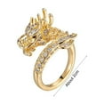 thumbnail image 3 of HKEJIAOI Halloween Storage Delicate Dragon Open Adjustable Zirconia Luck Ring, 3 of 9