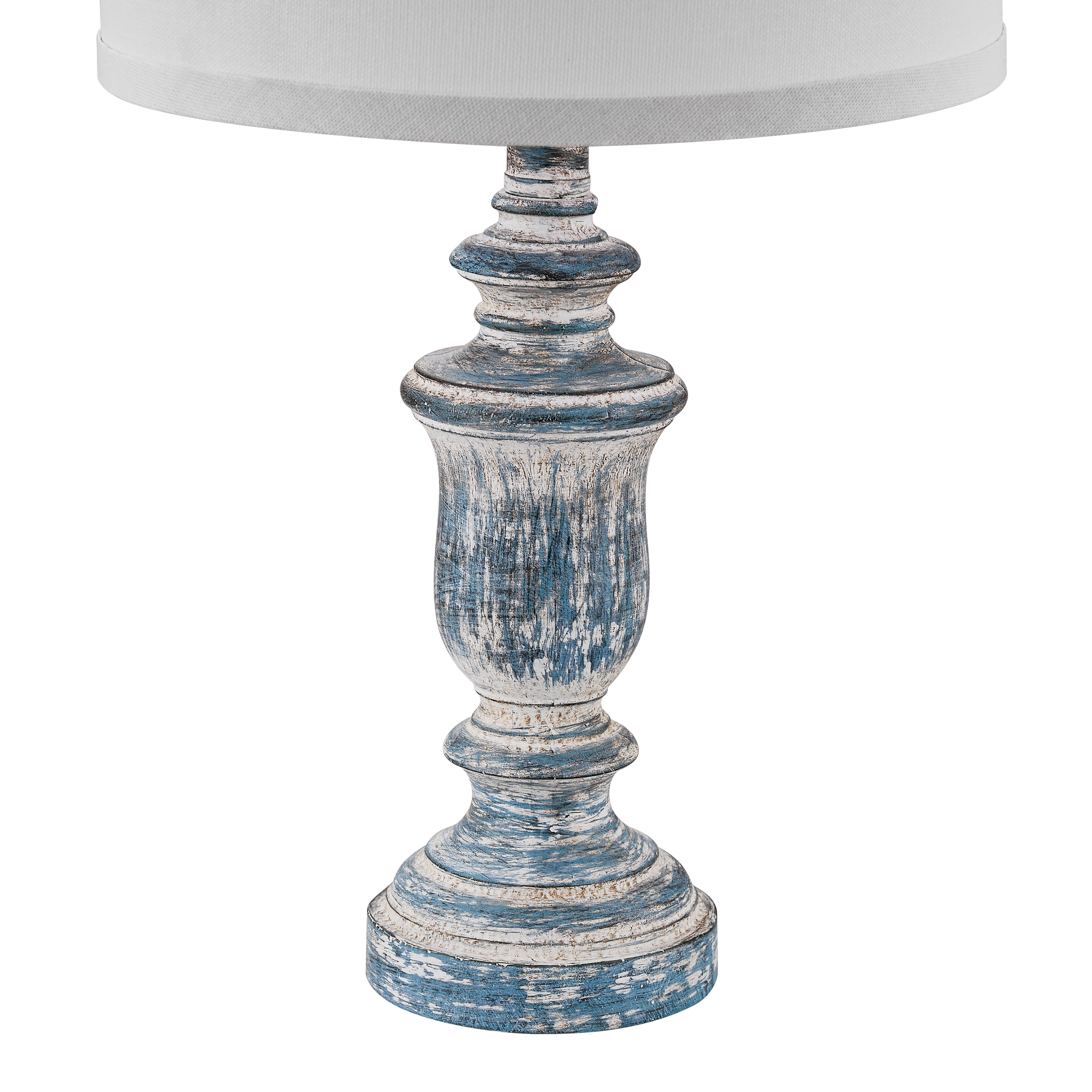 Kawoti  22" Rustic Table Lamp Set with Fabric Shade(Set of 2) - W11" * H 22"