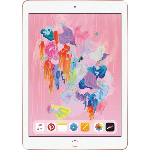 Restored Apple iPad 6 128GB Rose Gold WIFI with 9.7-inch Display
