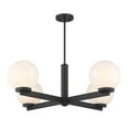thumbnail image 3 of Meridian M100123CH 4-Light Chandelier in Chrome, 3 of 7