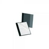 Oxford Polypropylene Report Cover, Tang Clip, Letter Size, 0.5-Inch Capacity, Clear/Onyx, 5 per Box (57735)