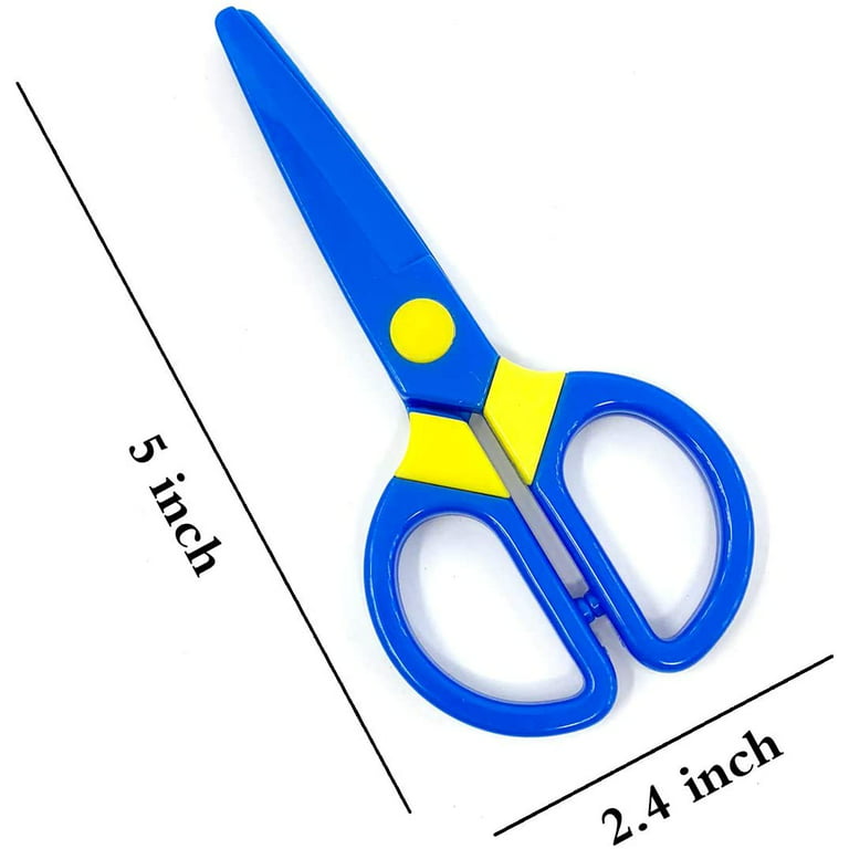 JIALEEY Plastic Child-Safe Scissor Set Toddlers Training Scissors Pre-School Training Scissors and Children Art Supplies(3pcs)