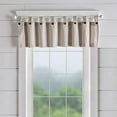 thumbnail image 6 of Elrene Home Fashions Tucker Ticking Stripe Window Curtain Kitchen Valance, 60" W x 15" L (1, Linen, 6 of 7