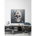 thumbnail image 6 of Parvez Taj "Tinted Happy Butterfly Skull" Painting Print on Wrapped Canvas, 6 of 7