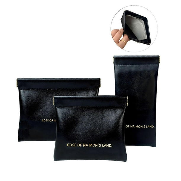 3PCS Pu Leather Small Makeup Bag for Purse, Mini Portable Cosmetic Bags for Women, Travel Cosmetics Organizer Pouch
