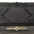 thumbnail image 5 of Set of Two Brown Detailed Wooden Boxes, 5 of 9