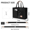 thumbnail image 3 of Bolsos de lona para mujer, bandolera con bolsillos y asa superior, bolsos de hombro para mujer, 3 of 6