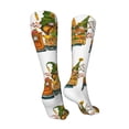 thumbnail image 3 of Pofeuu Thanksgiving Truck Print Stockings, Adult Running Hiking Socks for Youth and Adult-One Size, 3 of 8