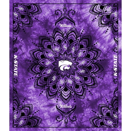 Officially Licensed Minky Fleece Kansas State Wildcats Wall Tapestry and Throw Blanket-48" x 56"
