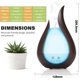 thumbnail image 2 of Humidifiers,200ML Mini Air Humidifiers with LED Light Waterless Auto-Off Essential Oil Diffuser for, 2 of 5