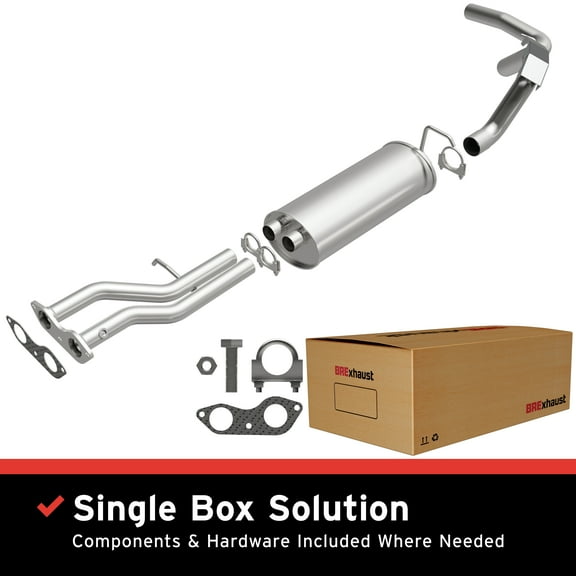 BRExhaust OE Replacement Exhaust System Kit 106-0625: Compatible with 1996-1999 Chevrolet Tahoe 5.7L, 1996-1997 GMC Yukon 5.7L