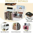 thumbnail image 4 of LELELINKY Record Player Stand - 6-Tier Vinyl Turnable Stand for up to 280 Albums, Record Storage Table for Living Room - White, 4 of 7