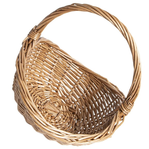 HONMEET Light Brown Willow Easter Basket, Storage and Carrying Basket for Easter Eggs and , 1 Piece