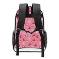 thumbnail image 2 of Gaeub Cute Strawberry Print Clear Backpack ,Clear Transparent Backpack, PVC Bag with Side Pockets,for Concert, Beach, Work, Travel & Sporting, 2 of 7
