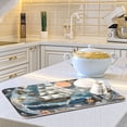 thumbnail image 6 of Ship on Sea and Shell Dish Drying Mat 16x18 Absorbent Microfiber Draining Rack Pad for Kitchen Counter Sink, 6 of 8