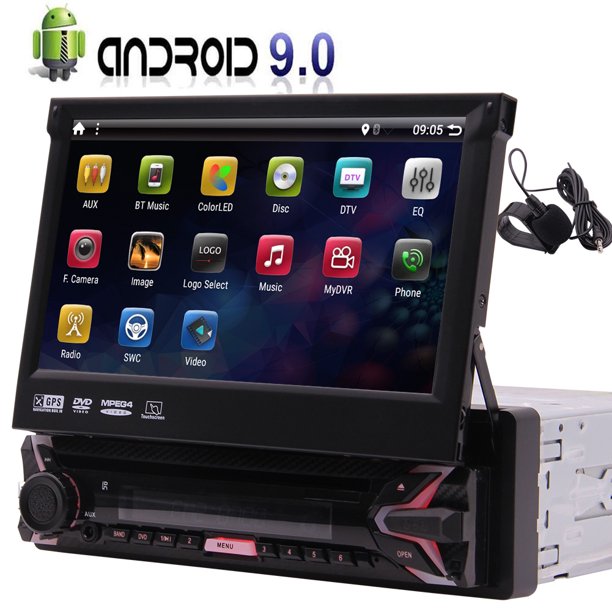 EINCAR Android 9.0 Car Stereo Single Sin Bluetooth Car DVD Player with