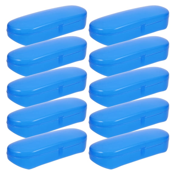 AURARMLET 10pcs Portable Eyeglass Cases with Cover Design, Glasses Holders for Business Trips and Back to School