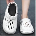 thumbnail image 6 of Men Clogs, Breathable Hole Design Garden Shoes Slippers Sandals Lightweight Slip On Mules Outdoor Walking Slippers Summer Beach Shoes, 6 of 10