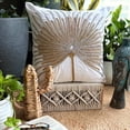 thumbnail image 3 of Pillow Cover, White Designer Pillow Cover 16x16 inch (40x40 cm), eclectic pillow Cover, Linen Cushion Cover&nbsp;Sofa, Nature & Floral, Tree, Beaded, Modern - Love Grows On Trees, 3 of 10