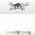 thumbnail image 5 of Living District Lyra 8-Light Metal & Glass Flush Mount in Black/Clear, 5 of 10