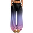 thumbnail image 2 of Hearthz Womens Pajama Bottoms Drawstring Wide Leg Gradient Lounging Pants for Women Baggy Soft Comfy Lightweight Sleep Pants for Women, 2 of 7