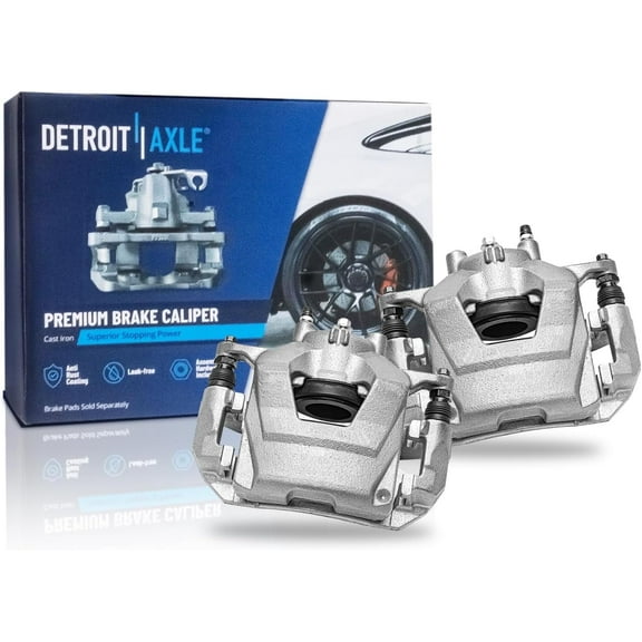 Detroit Axle - Front Brake Calipers for 2011-2015 Chevy Cruze 2012-2017 Sonic Disc Brake Calipers with Brackets 2012 2013 2014 Replacement Brake Calipers Assembly