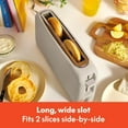 thumbnail image 3 of 2 Slice Slim Toaster,  Kitchenware, 6 Setting Shade Control with Reheat & Cancel Buttons, Removable Crumb Tray, 10” Long Slot, Anti Jam & Auto Shutoff, 900 Watt, Oatmilk, 3 of 6